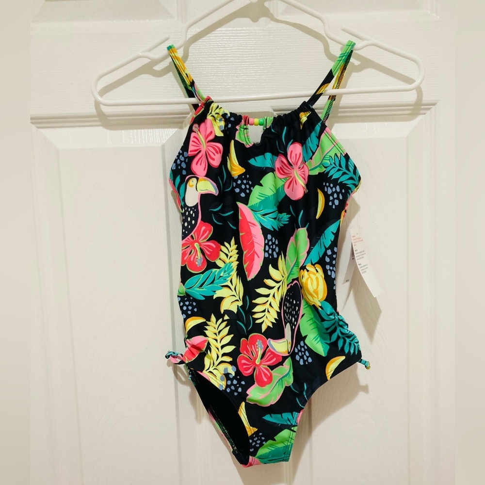 NWT Old Navy size‎ M (8) Tropical Kids One Piece Swimwear